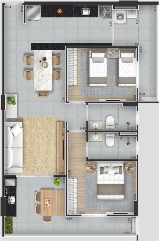 Apartamento, 2 quartos, 82 m² - Foto 12