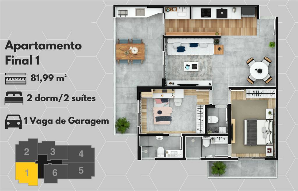 Apartamento, 2 quartos, 82 m² - Foto 14