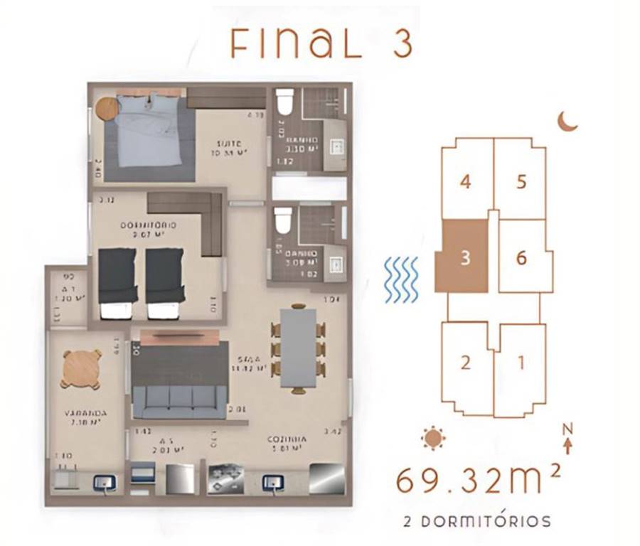 Apartamento, 2 quartos, 69 m² - Foto 19