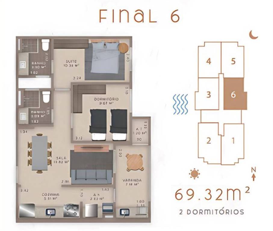 Apartamento, 2 quartos, 69 m² - Foto 16