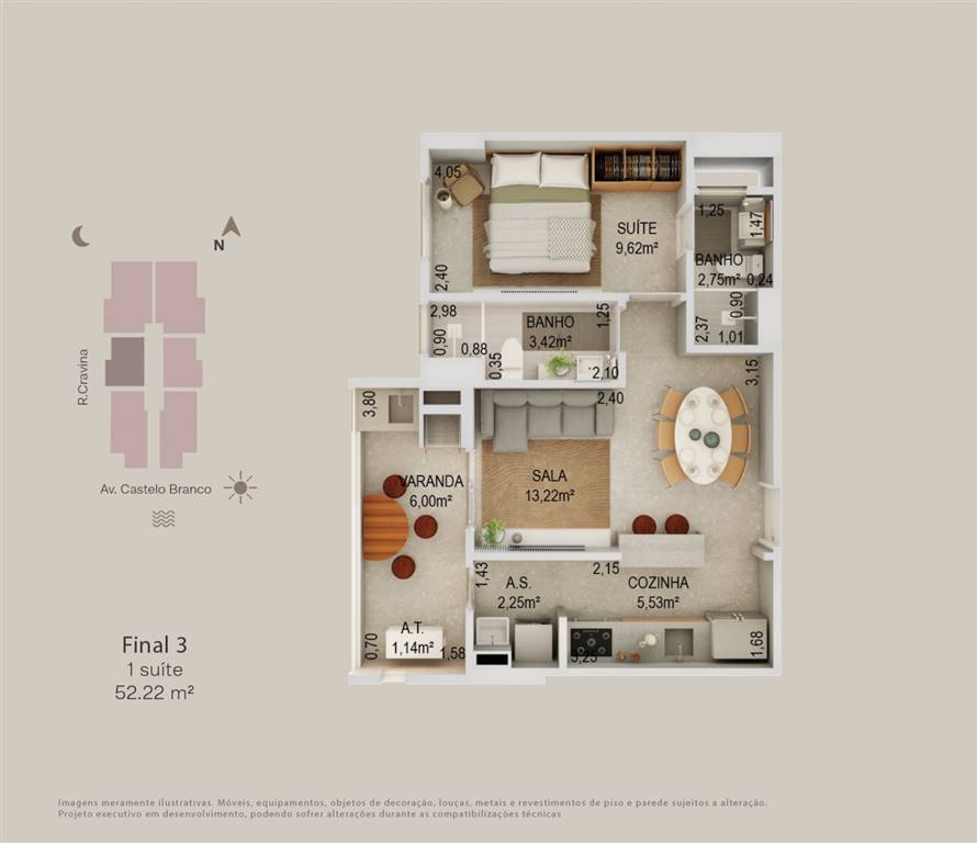 Apartamento, 2 quartos, 69 m² - Foto 14