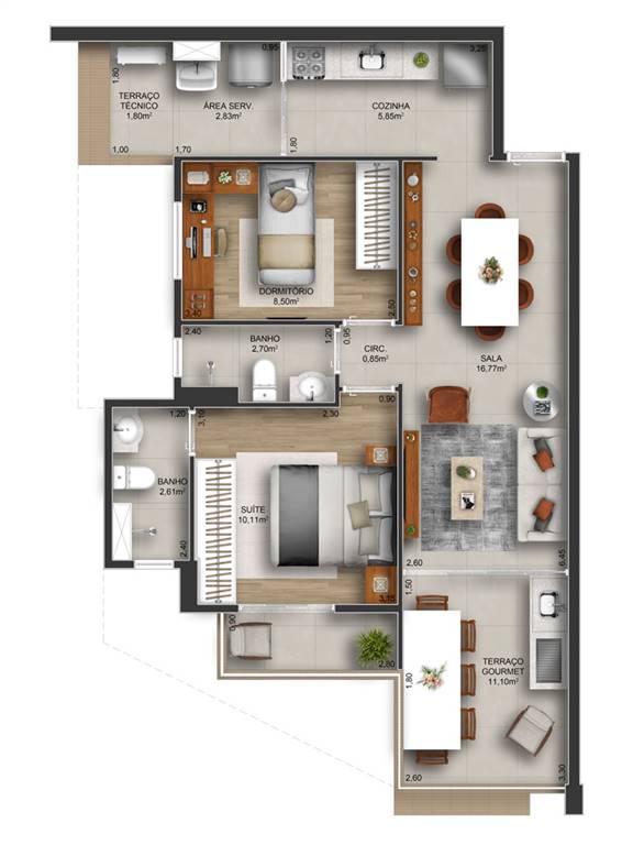 Apartamento, 2 quartos, 75 m² - Foto 27