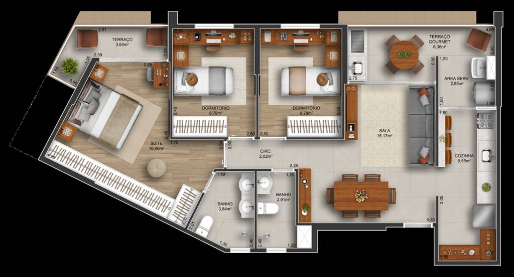 Apartamento à venda com 3 quartos, 94m² - Foto 5