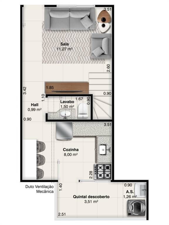 Casa de Condomínio, 2 quartos - Foto 5