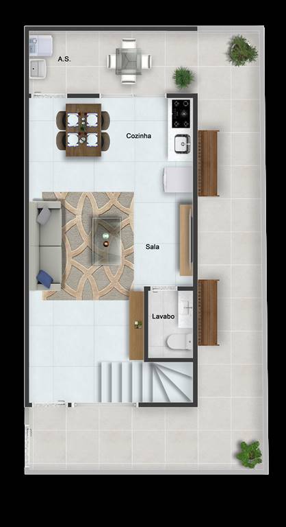 Casa, 2 quartos, 55 m² - Foto 2