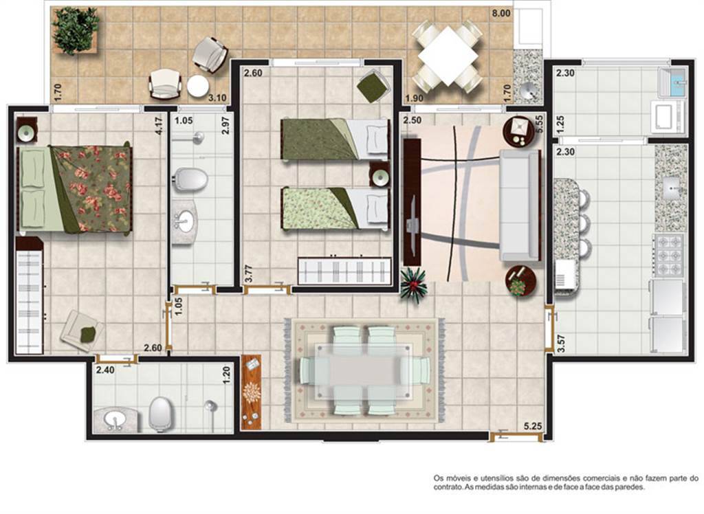 Apartamento, 2 quartos, 88 m² - Foto 9