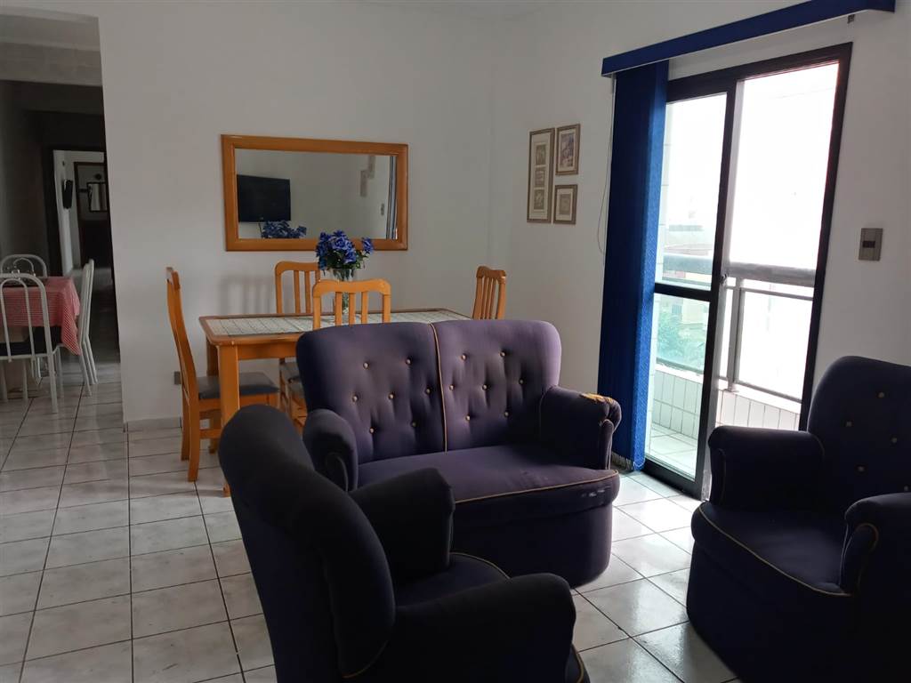 Apartamento 2 dormitórios, Guilhermina - Praia Grande, 450 metros da praia, 2 sacadas - R$325.000,00