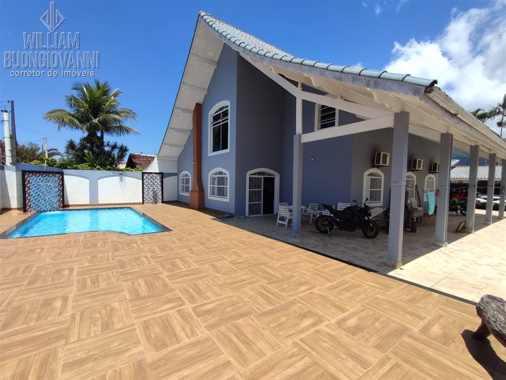 6 QUARTOS, SENDO 3 QUARTOS NO TÉRREO E DEMAIS DEPENDENCIAS, 01 QUARTO, 01 ESCRITÓRIO NO ANDAR SUPERIOR, 01 CASA AUXILIAR COM 02 QUARTOS E DEMAIS DEPENDÊNCIAS, PISCINA E ESPAÇO GOURMET, 8 VAGAS DE GARAGEM 
BALNEÁRIO FLÓRIDA - PRAIA GRANDE/SP
