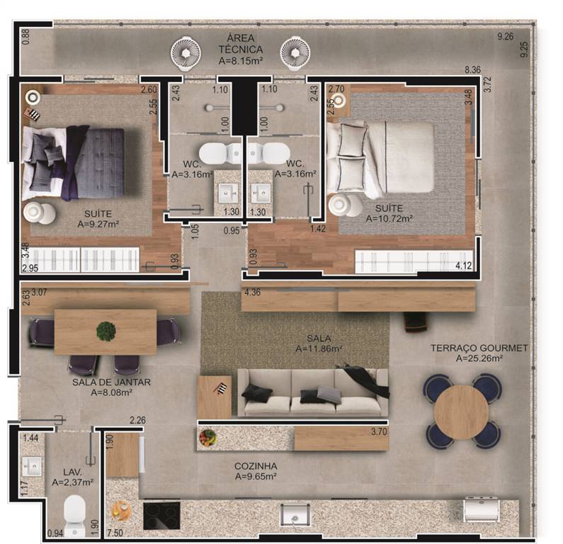 Apartamento, 2 quartos, 89 m² - Foto 5