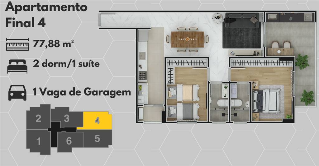 Apartamento, 2 quartos, 78 m² - Foto 12