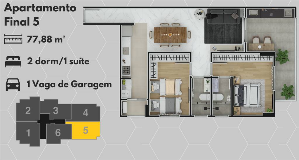 Apartamento, 2 quartos, 78 m² - Foto 12