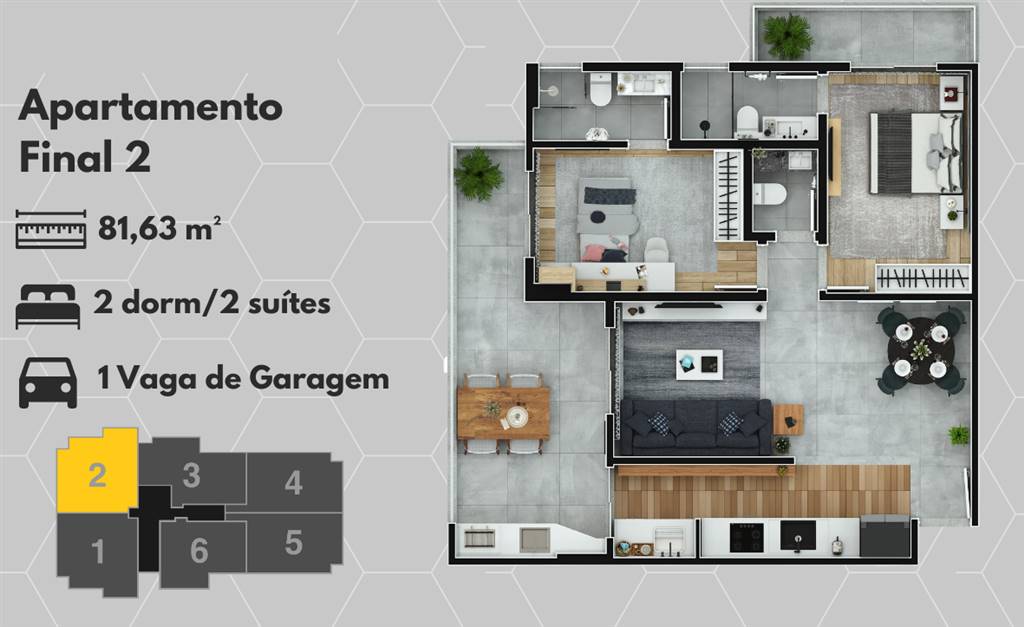 Apartamento, 2 quartos, 82 m² - Foto 12
