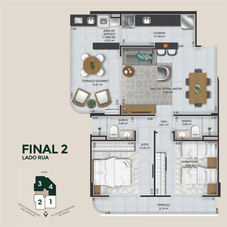 Apartamento, 2 quartos, 77 m² - Foto 8