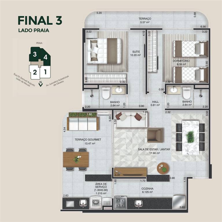 Apartamento, 2 quartos, 77 m² - Foto 8