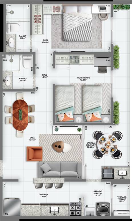 Apartamento, 2 quartos, 76 m² - Foto 12