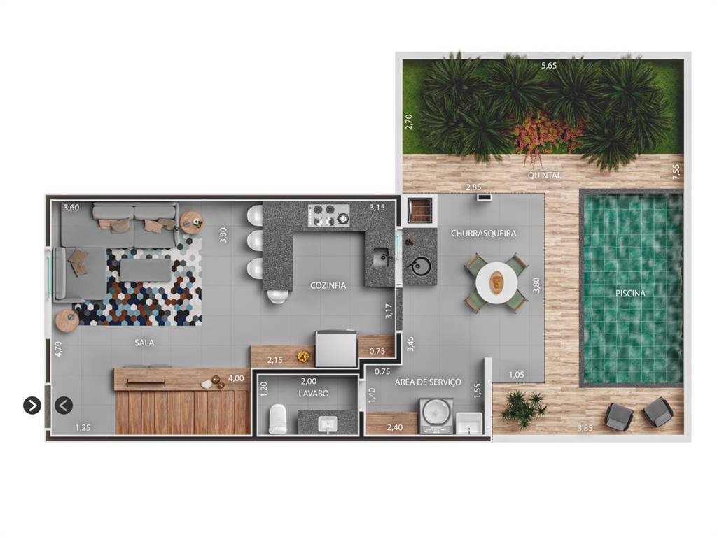 Casa de Condomínio, 2 quartos - Foto 6