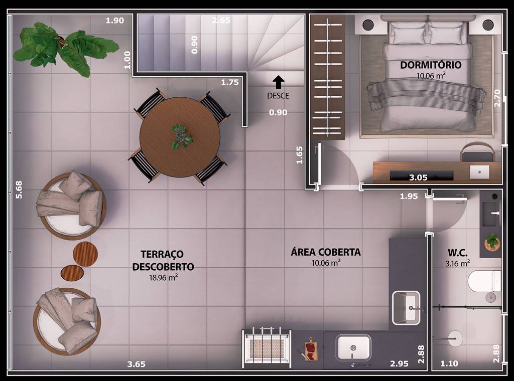 Casa de Condomínio, 2 quartos - Foto 8