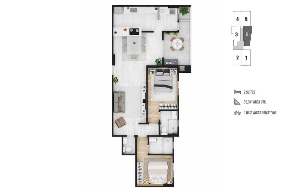 Apartamento, 2 quartos, 82 m² - Foto 18