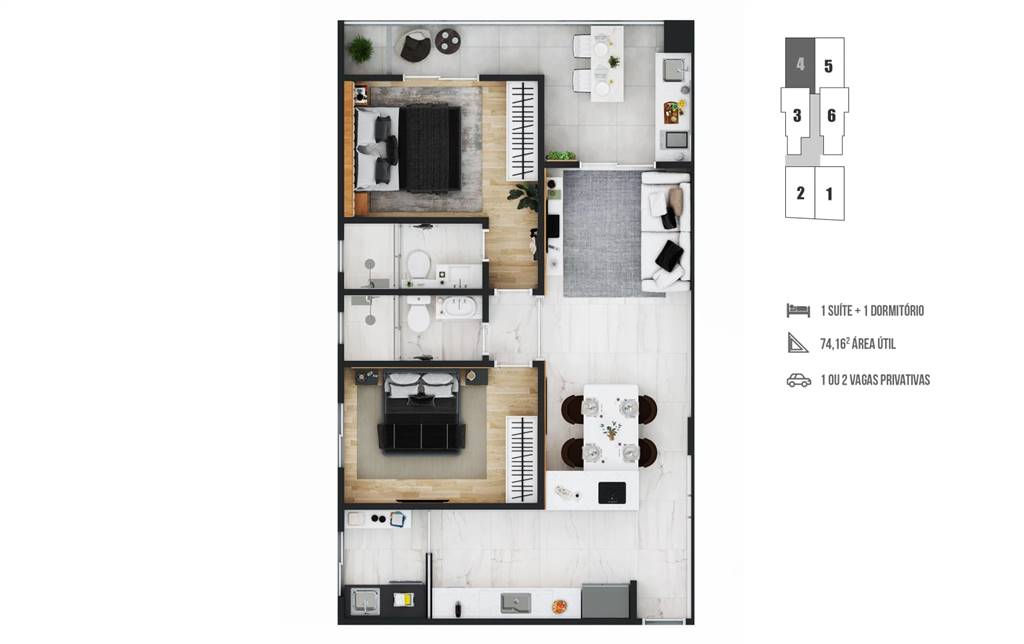 Apartamento, 2 quartos, 74 m² - Foto 18