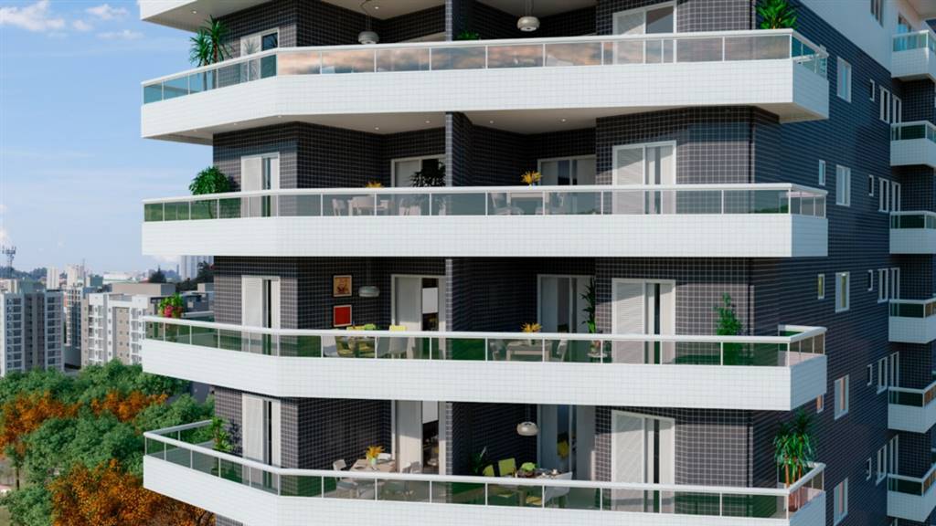 APARTAMENTO COM 81.26 m² - MIRIM - PRAIA GRANDE SP