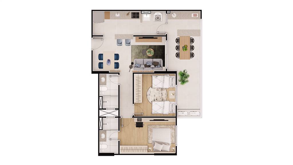 Apartamento, 2 quartos, 86 m² - Foto 7