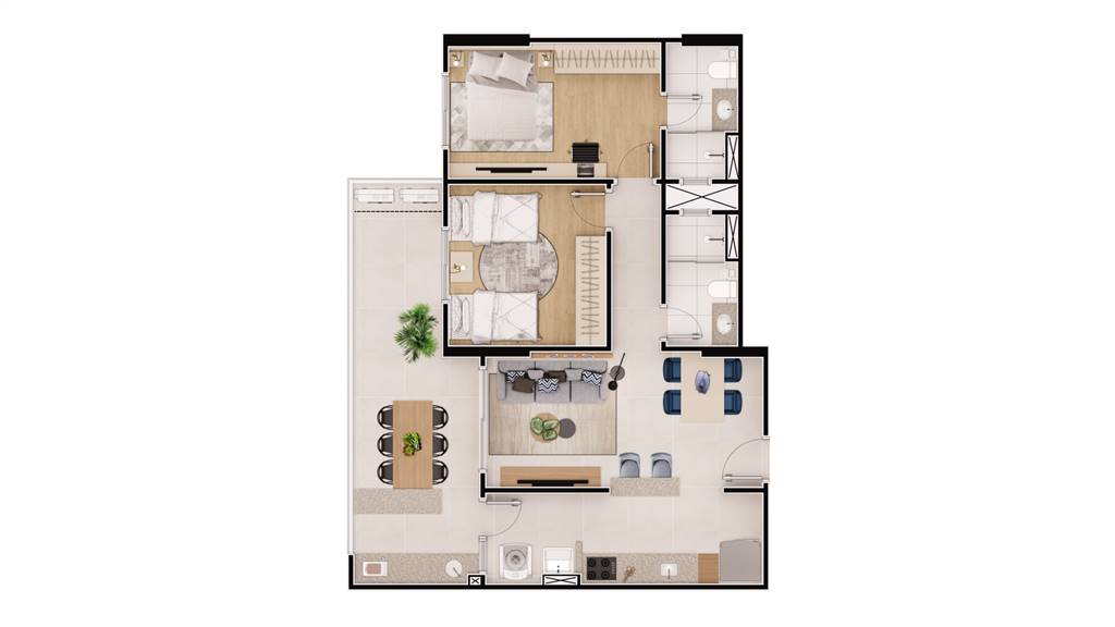 Apartamento, 2 quartos, 85 m² - Foto 7
