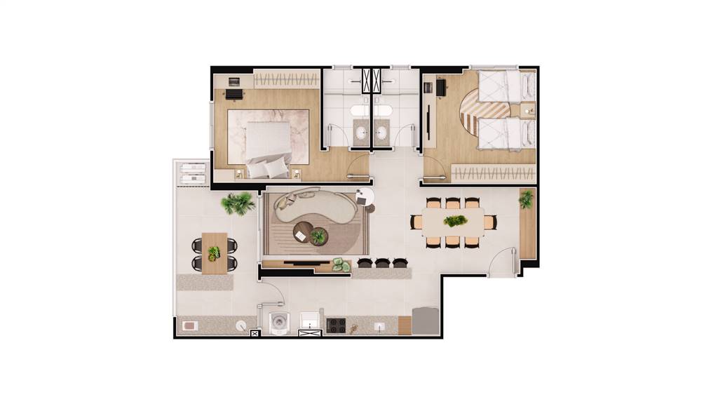 Apartamento, 2 quartos, 88 m² - Foto 3