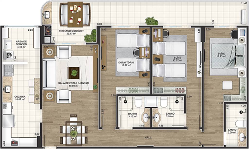 Apartamento, 3 quartos, 123 m² - Foto 30