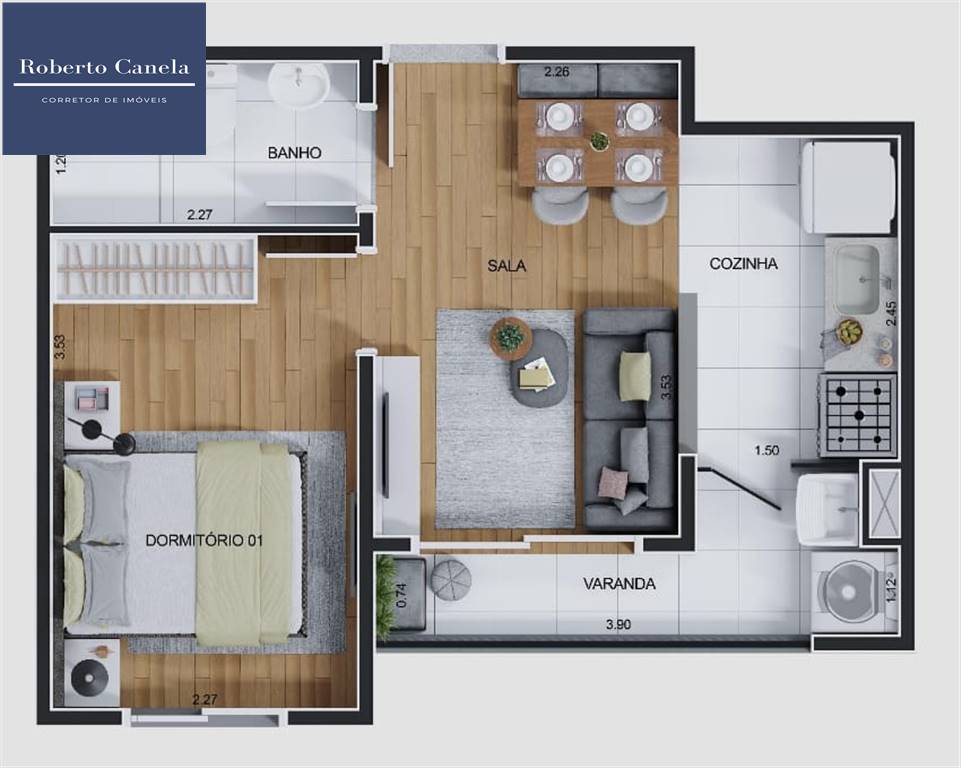 Apartamento, 1 quarto, 29 m² - Foto 16