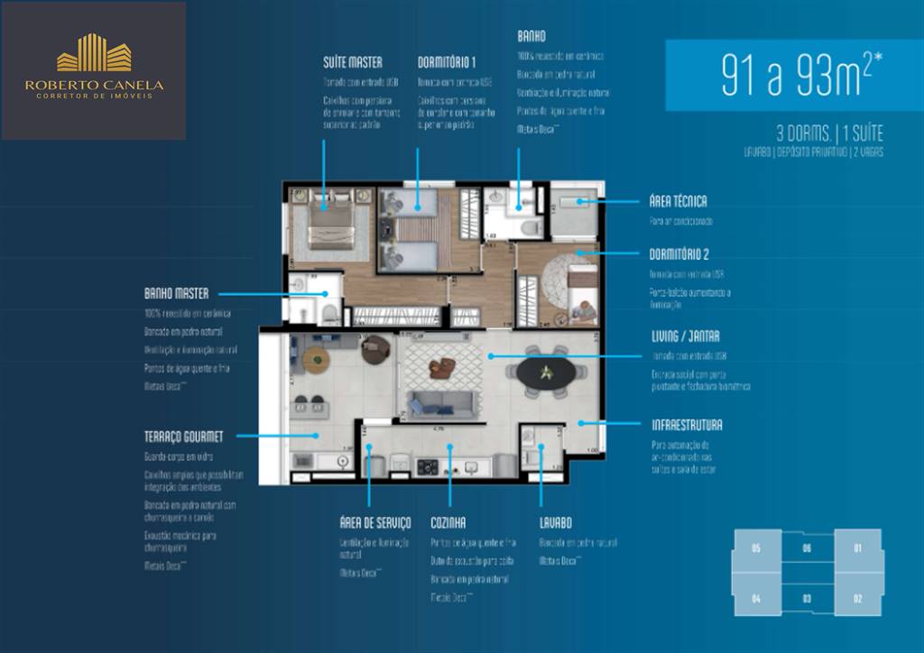 Apartamento à venda com 3 quartos, 91m² - Foto 30
