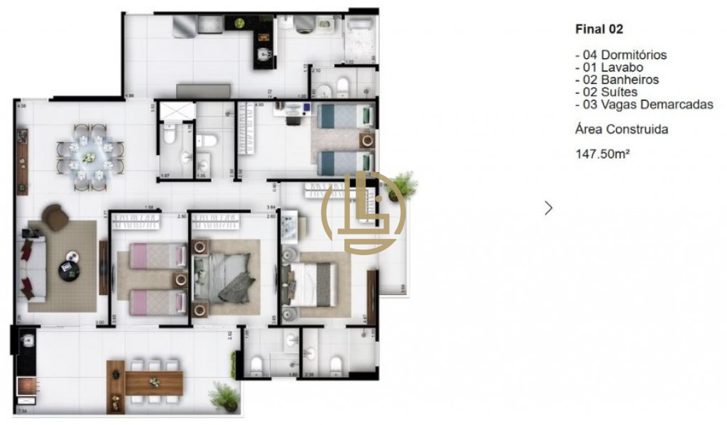 Apartamento, 4 quartos, 148 m² - Foto 25