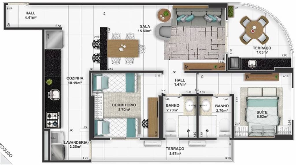 Apartamento, 2 quartos, 79 m² - Foto 6