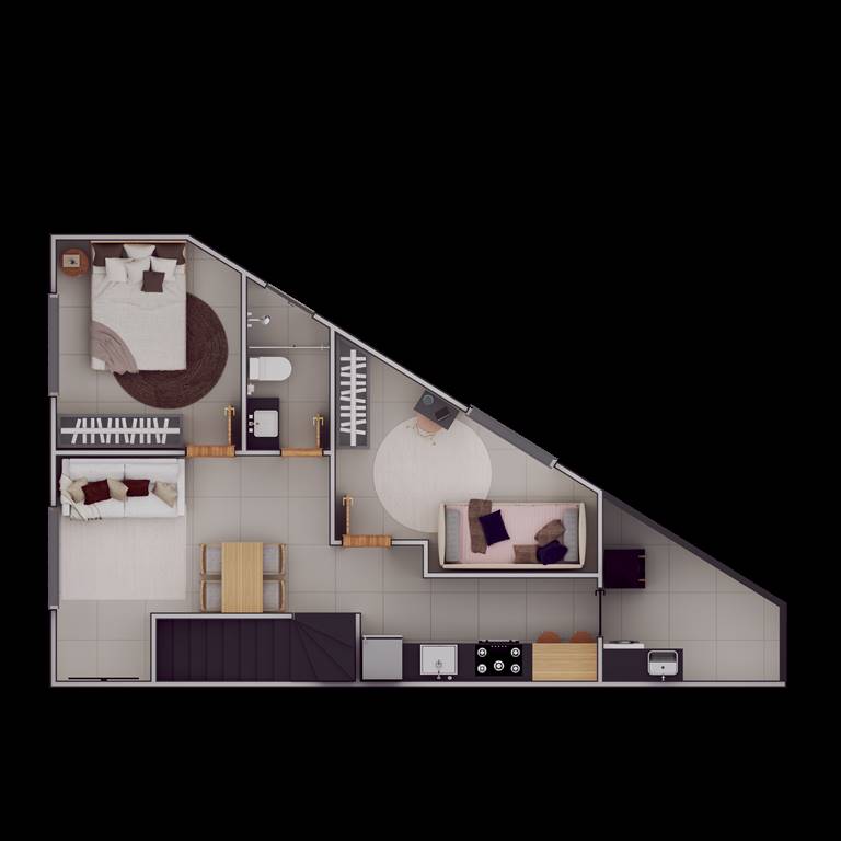 Casa, 2 quartos, 43 m² - Foto 9