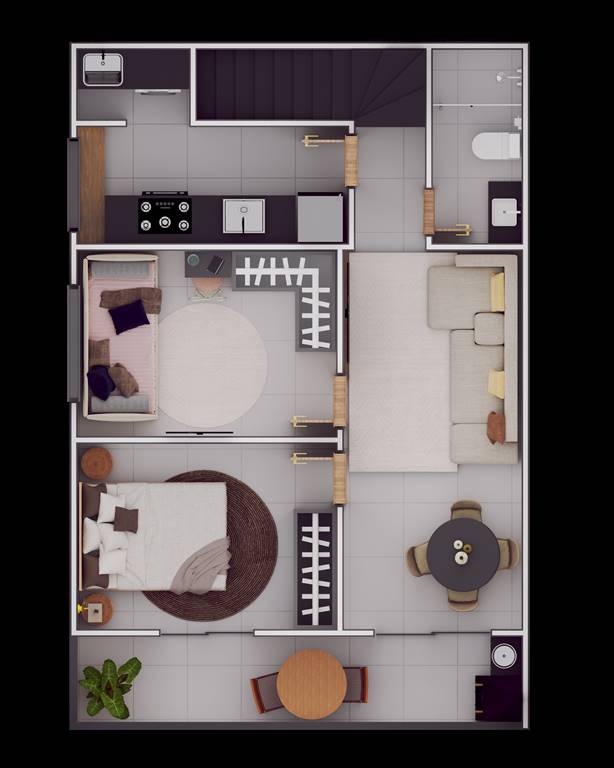 Casa de Condomínio, 2 quartos - Foto 8