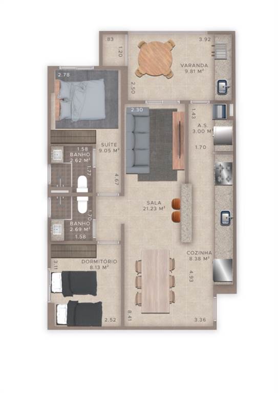 Apartamento, 2 quartos, 77 m² - Foto 20