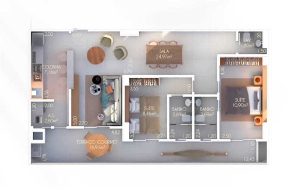 Apartamento, 2 quartos, 89 m² - Foto 22