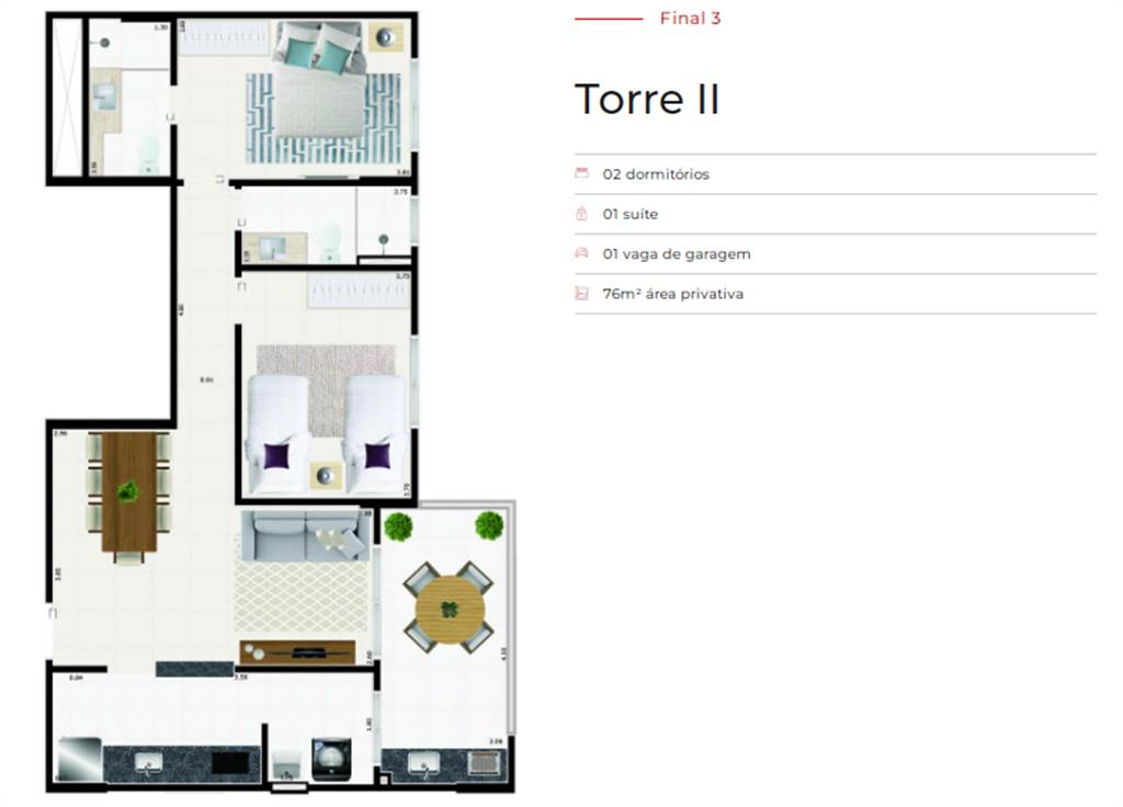 Apartamento, 2 quartos, 77 m² - Foto 17
