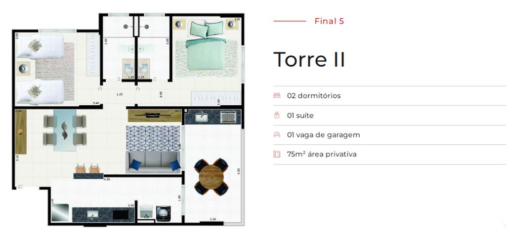 Apartamento, 2 quartos, 77 m² - Foto 19