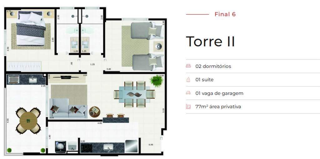 Apartamento, 2 quartos, 77 m² - Foto 20