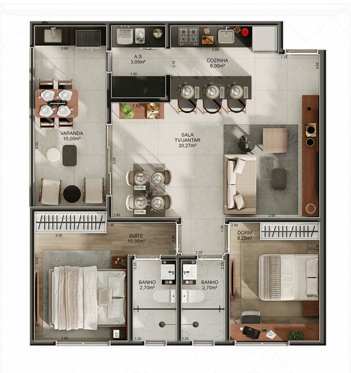 Apartamento, 2 quartos, 73 m² - Foto 21