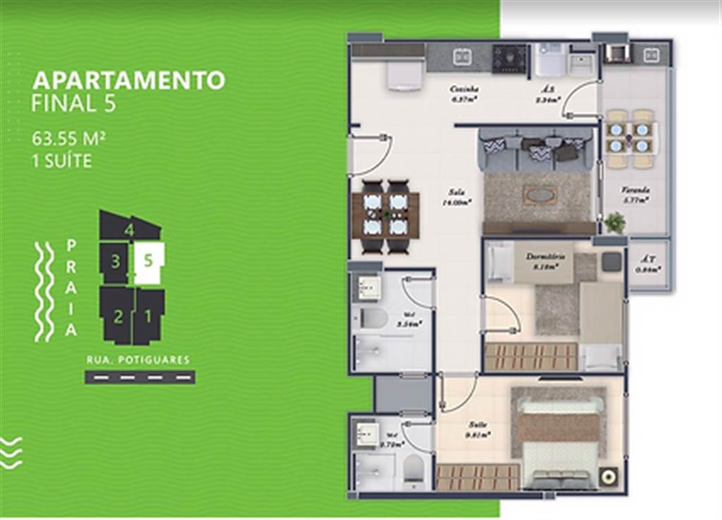 Apartamento, 2 quartos, 64 m² - Foto 10