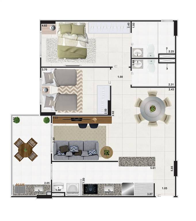 Apartamento, 2 quartos, 70 m² - Foto 18