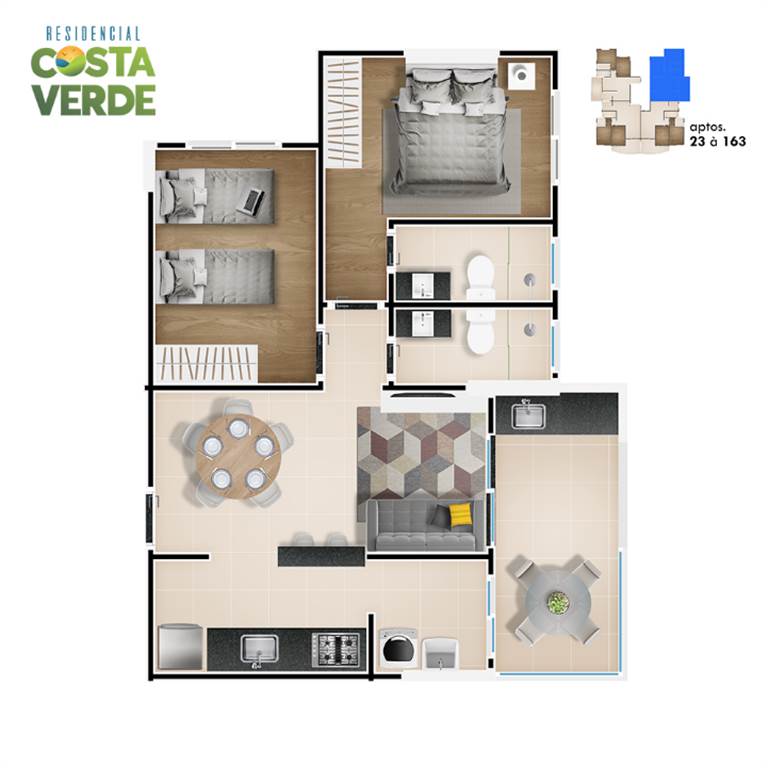 Apartamento, 2 quartos, 70 m² - Foto 12