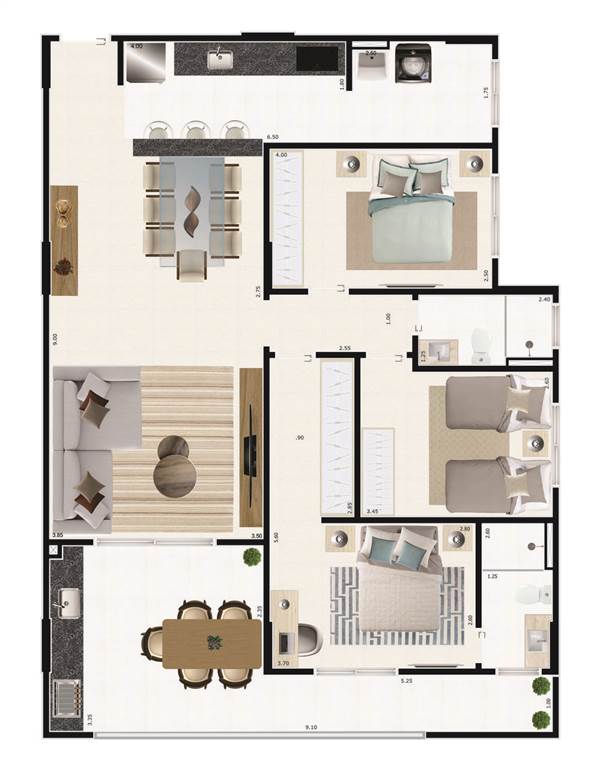 Apartamento, 2 quartos, 77 m² - Foto 15