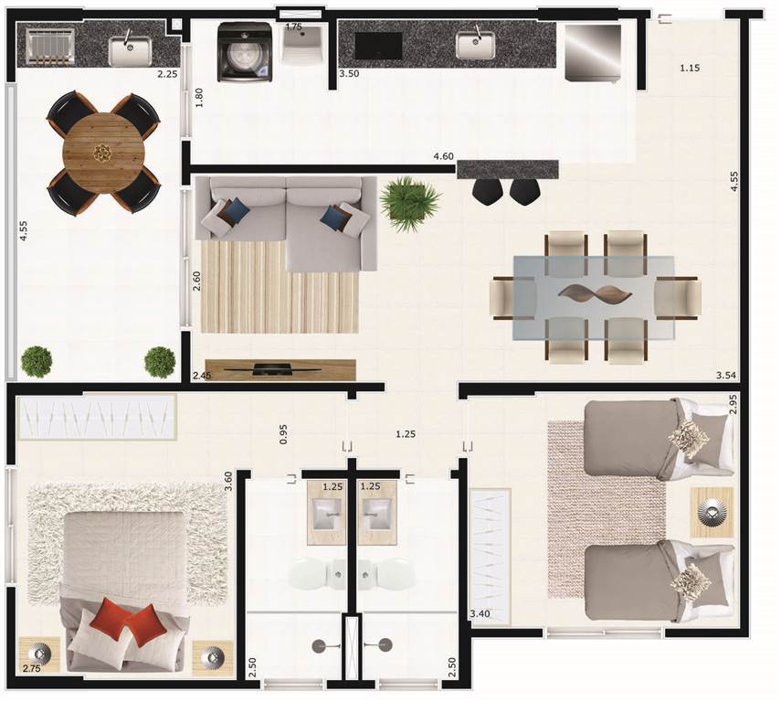 Apartamento, 2 quartos, 77 m² - Foto 16