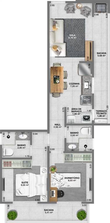 Apartamento, 2 quartos, 64 m² - Foto 17
