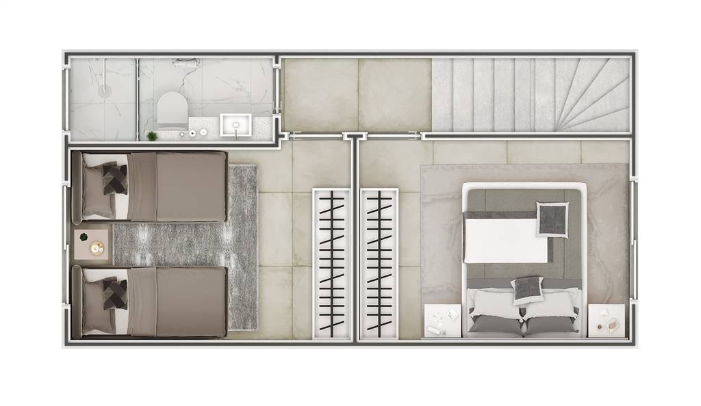 Casa de Condomínio, 2 quartos - Foto 4