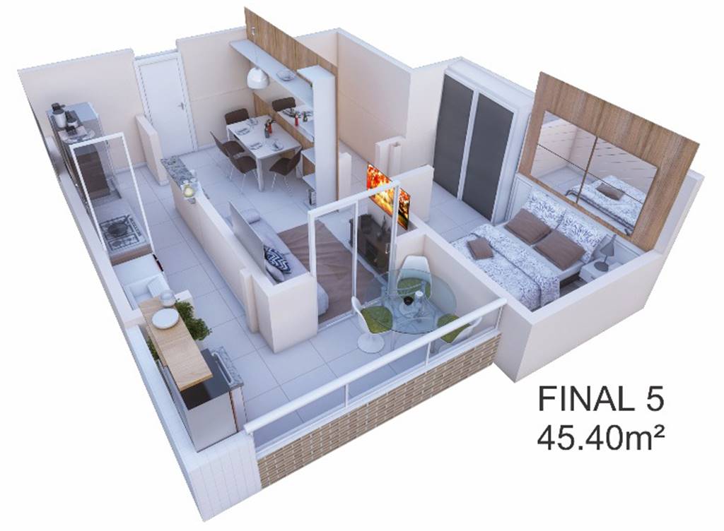 Apartamento, 1 quarto, 45 m² - Foto 21