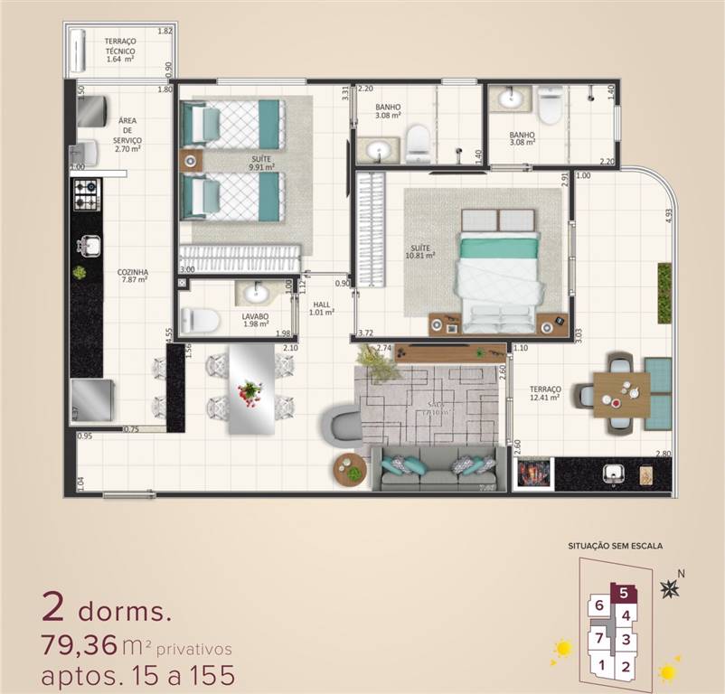 Apartamento, 2 quartos, 79 m² - Foto 12