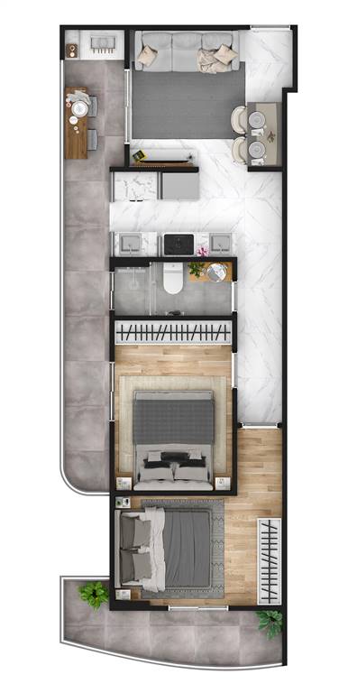 Apartamento, 2 quartos, 56 m² - Foto 21